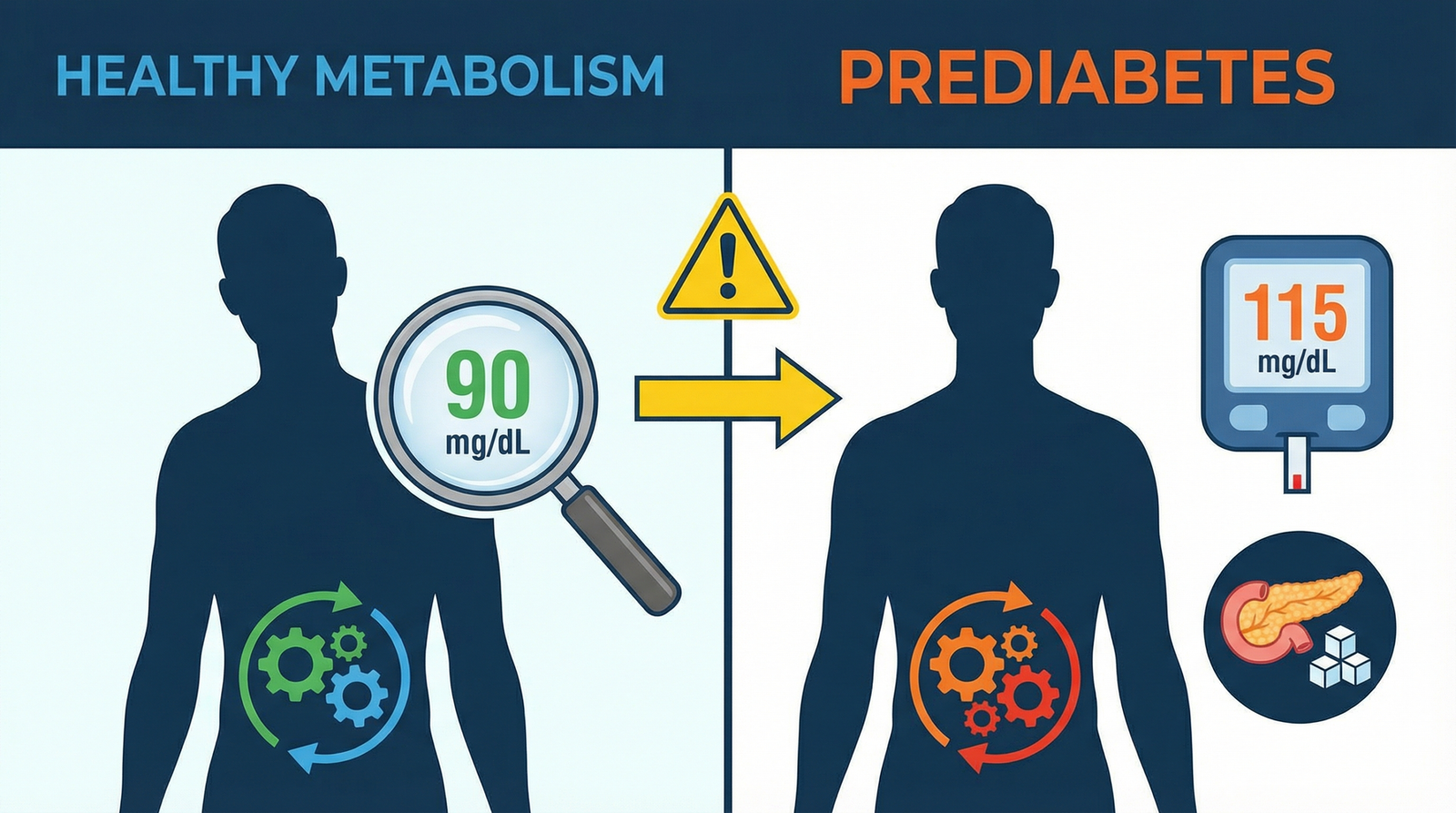 normal blood sugar levels vs. prediabetes
