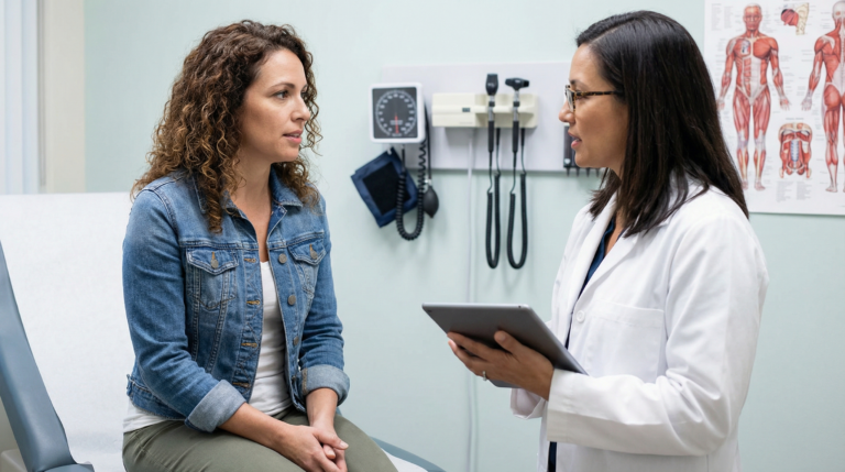 A patient's consultation with her doctor about insulin resistance