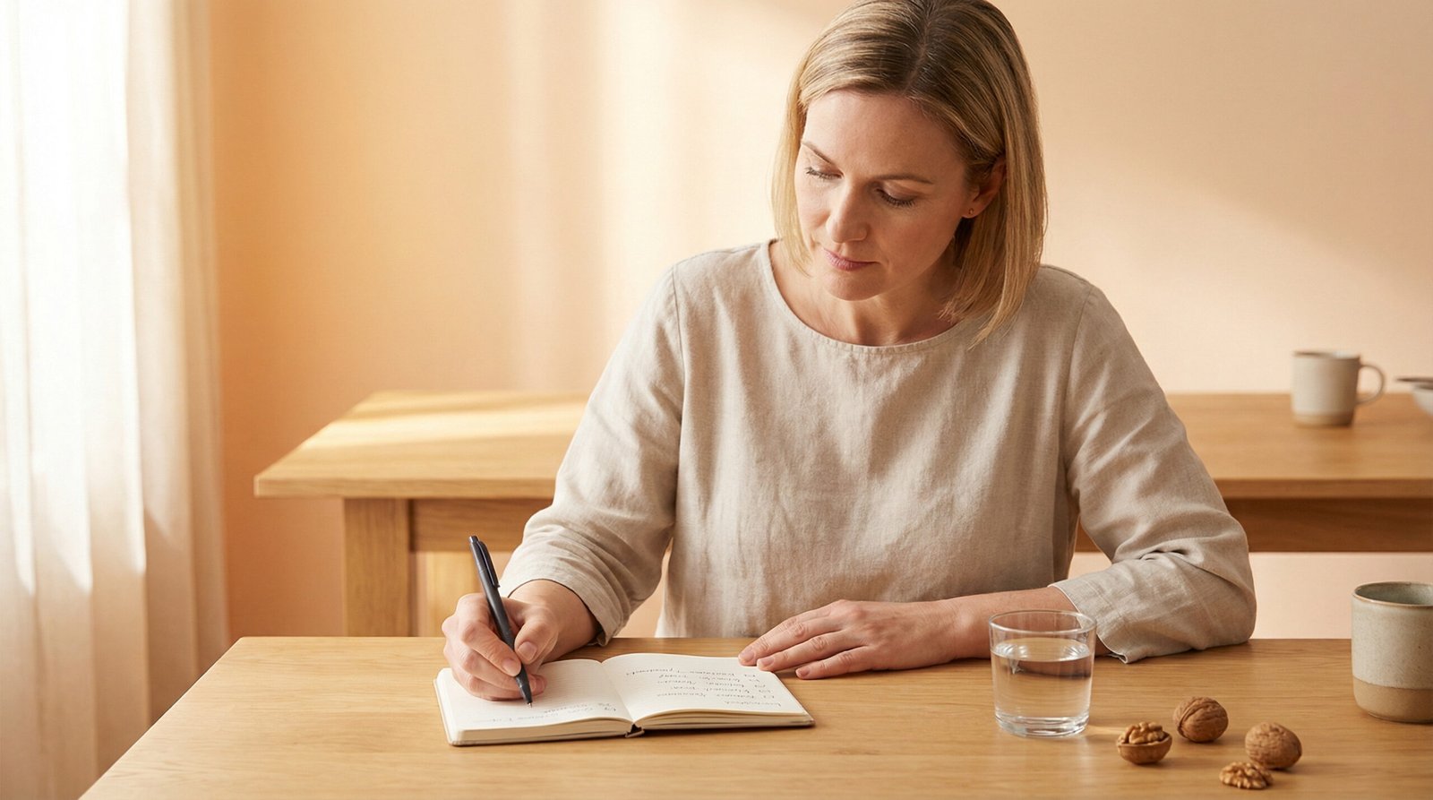 Woman writing a health checklist — the 5 criteria for metabolic syndrome explained