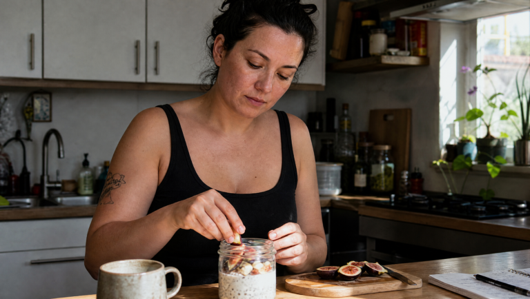 best time to eat carbs for metabolic flexibility in a balanced breakfast scene