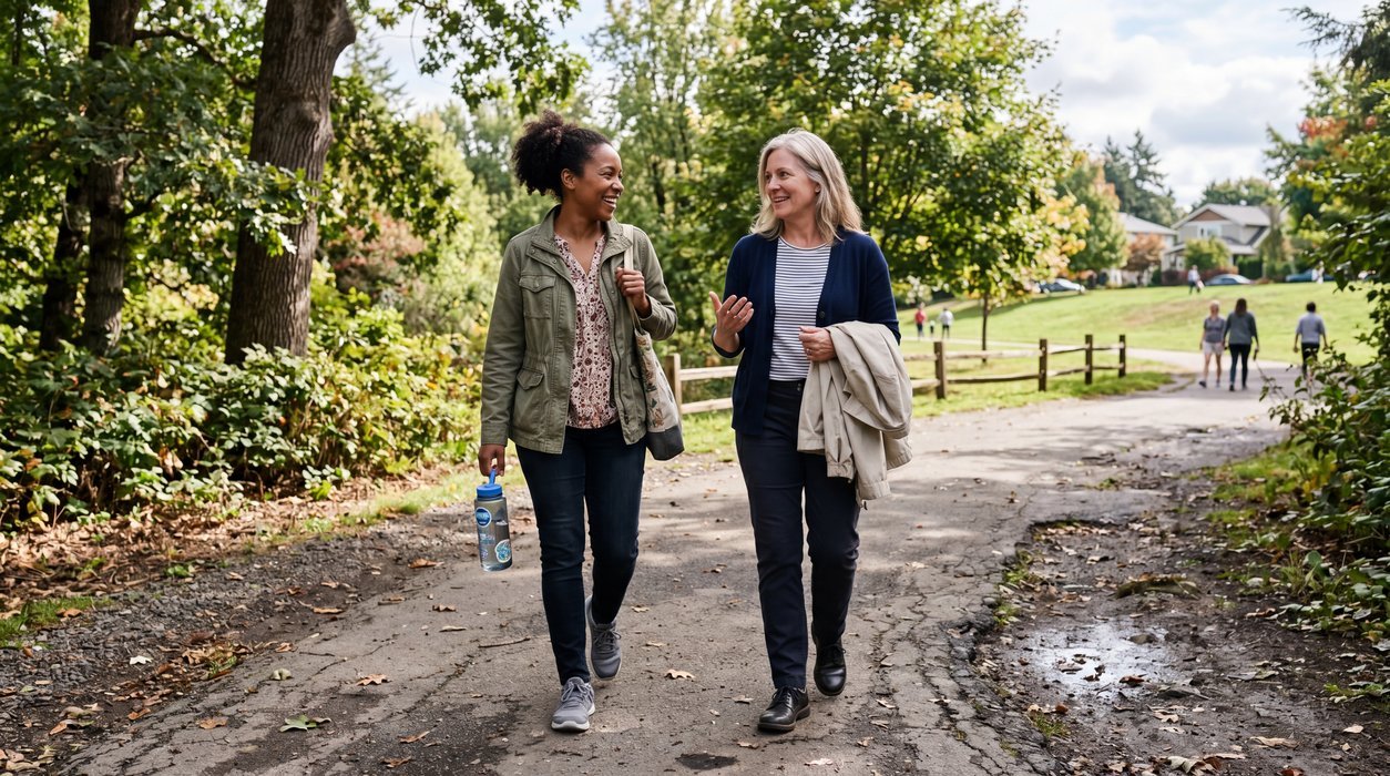 post-meal walk supporting gut microbiome and blood pressure habits