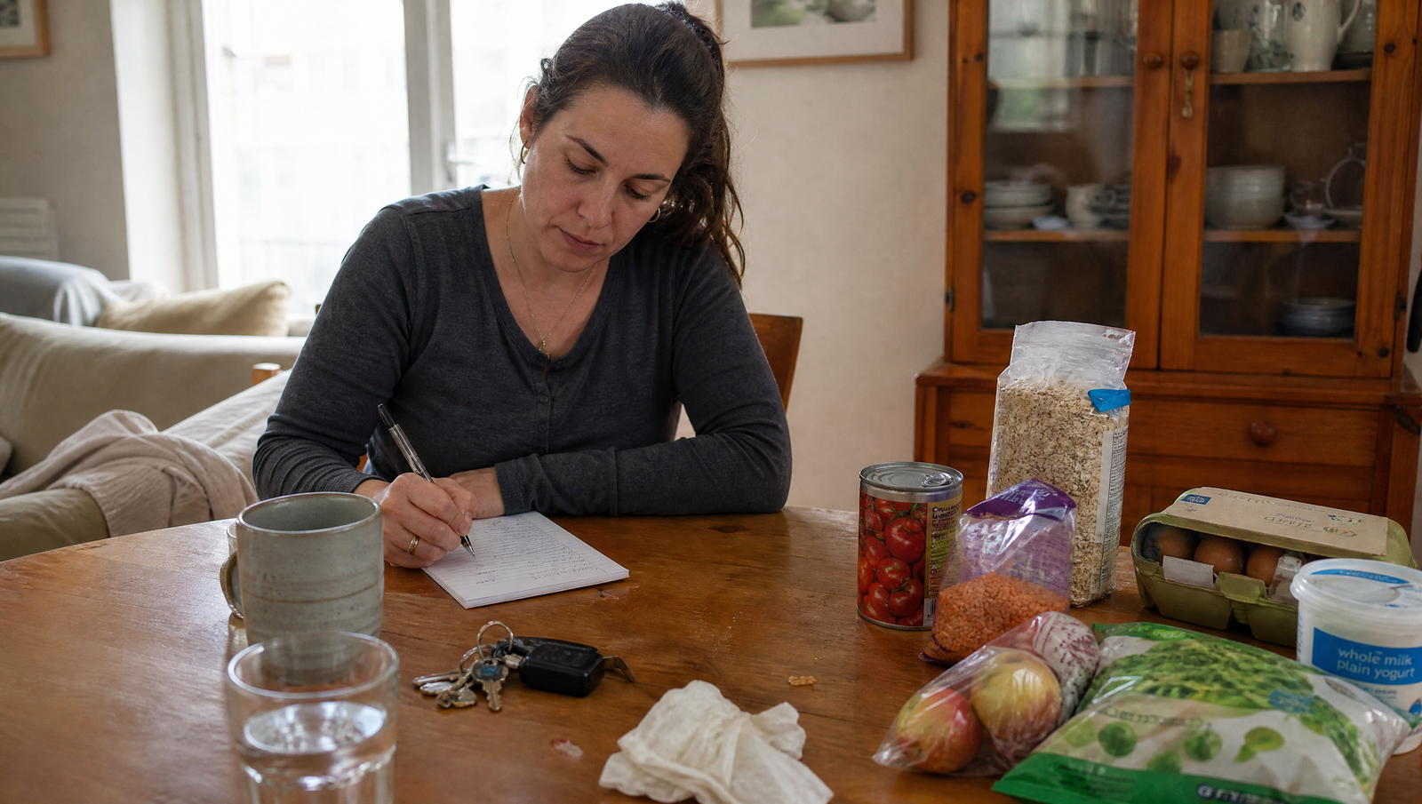 metabolic health grocery list with budget-friendly protein fiber and vegetables