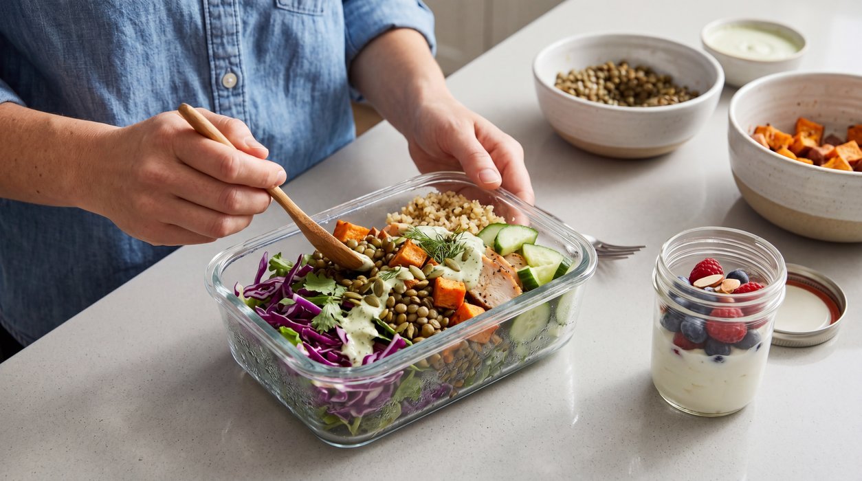 lunchbox to improve prediabetes without giving up all carbs with protein and fiber