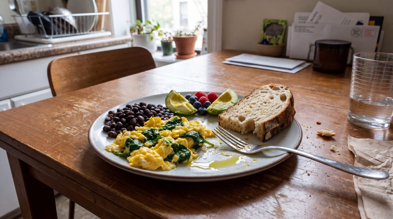 PCOS insulin resistance meal with protein fiber and healthy fats for steadier blood sugar