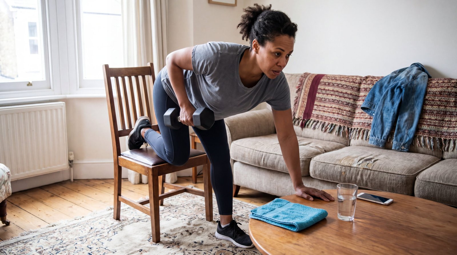 PCOS insulin resistance strength training at home with realistic effort and recovery