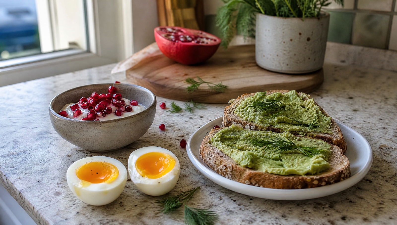 managing prediabetes naturally with a fiber-rich breakfast bowl on a wooden kitchen table
