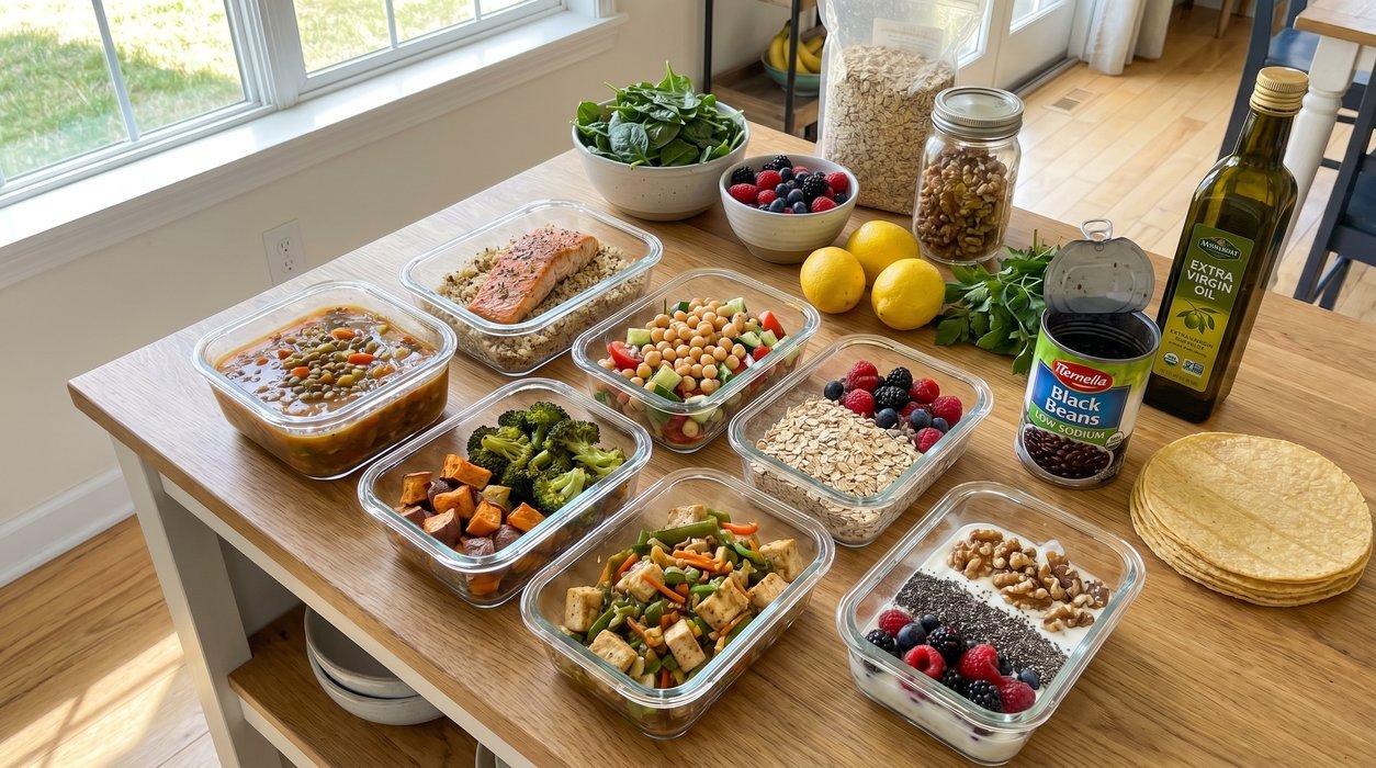 7-day meal plan for metabolic syndrome with balanced meals and grocery staples