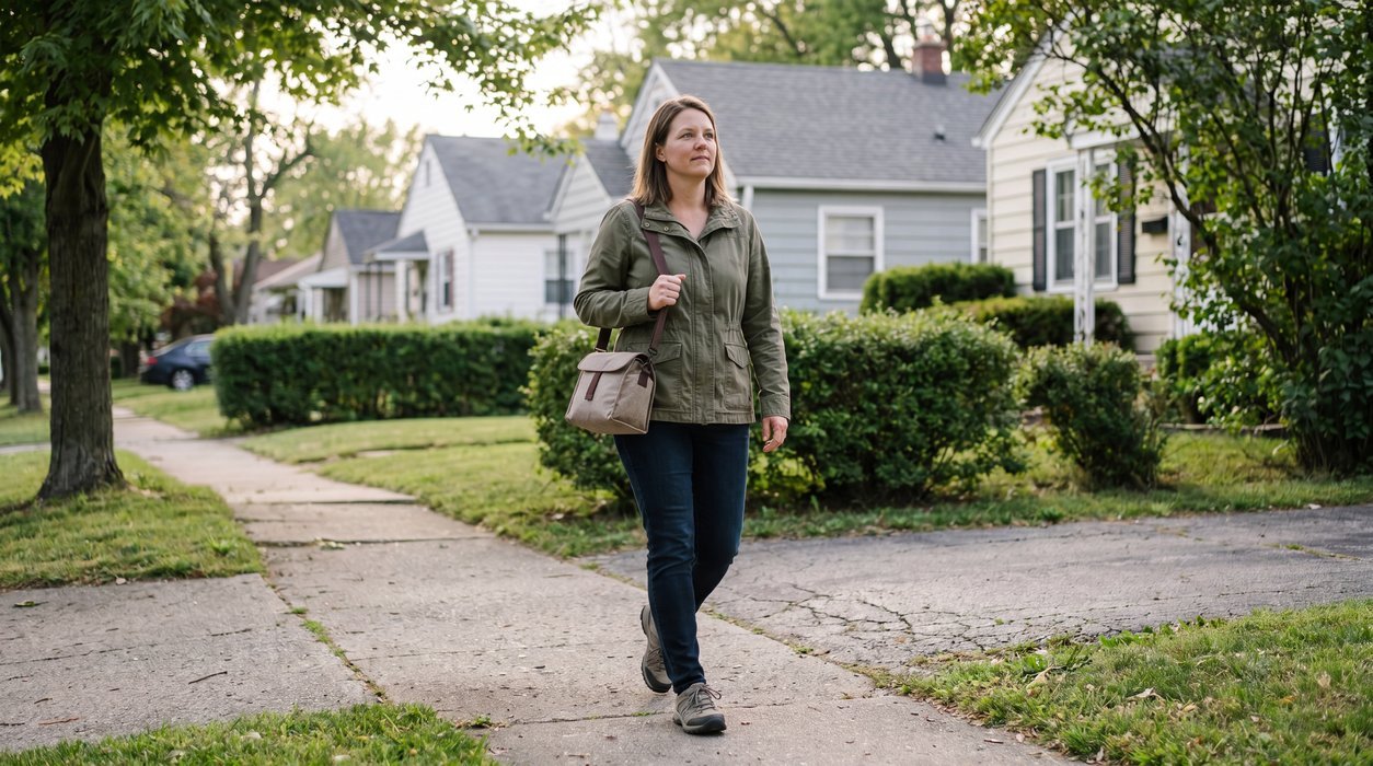 stress and blood sugar support with a relaxed post-meal walk