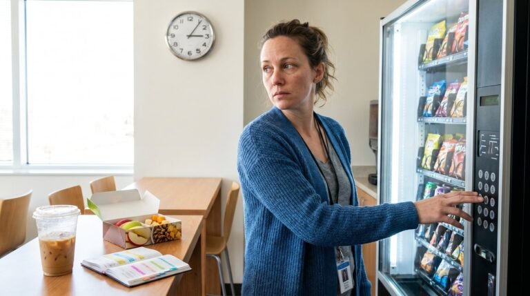 woman choosing a better 3 p.m. snack to stop blood sugar spikes